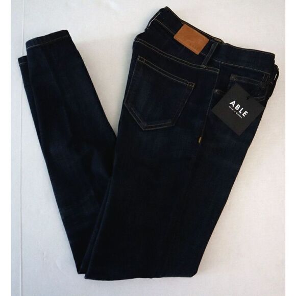 Able x Fashionable Women's Sz 25 The Skinny Carla Dark Wash Jeans - Picture 10 of 10